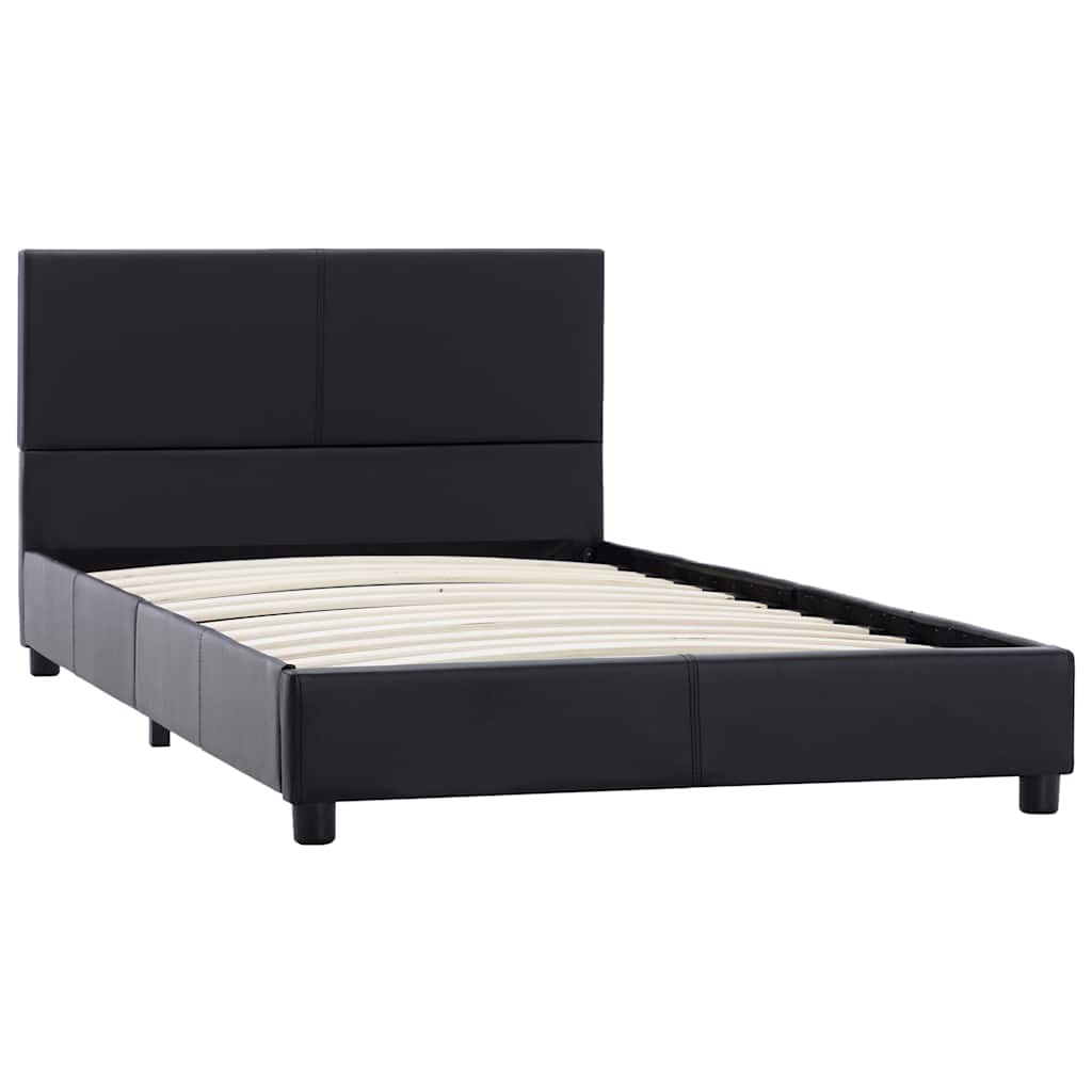 Vidaxl bedframe kunstleer zwart 90x200 cm