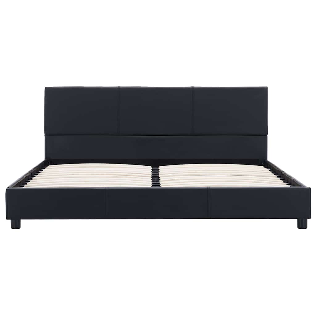 Vidaxl bedframe kunstleer zwart 160x200 cm