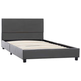 Vidaxl bedframe kunstleer grijs 100x200 cm