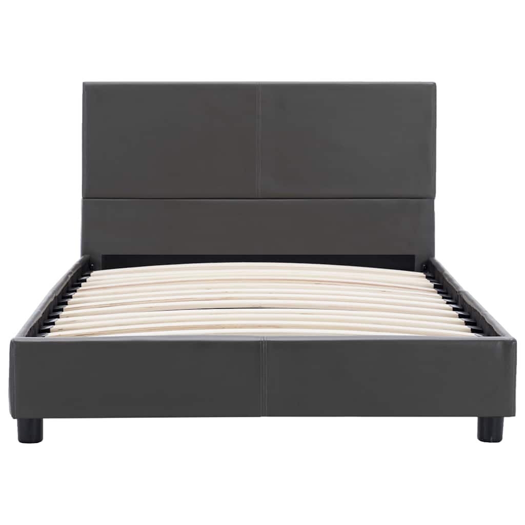 Vidaxl bedframe kunstleer grijs 100x200 cm