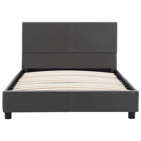 Vidaxl bedframe kunstleer grijs 100x200 cm