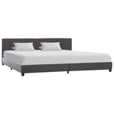 Vidaxl bedframe kunstleer grijs 180x200 cm