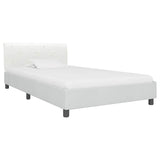 Vidaxl bedframe kunstleer wit 100x200 cm