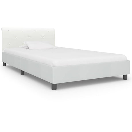 Vidaxl bedframe kunstleer wit 100x200 cm