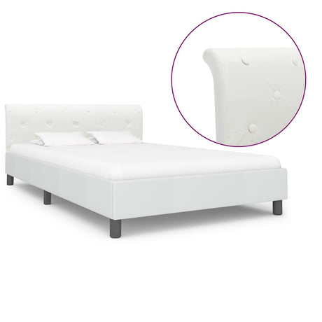 Vidaxl bedframe kunstleer wit 140x200 cm