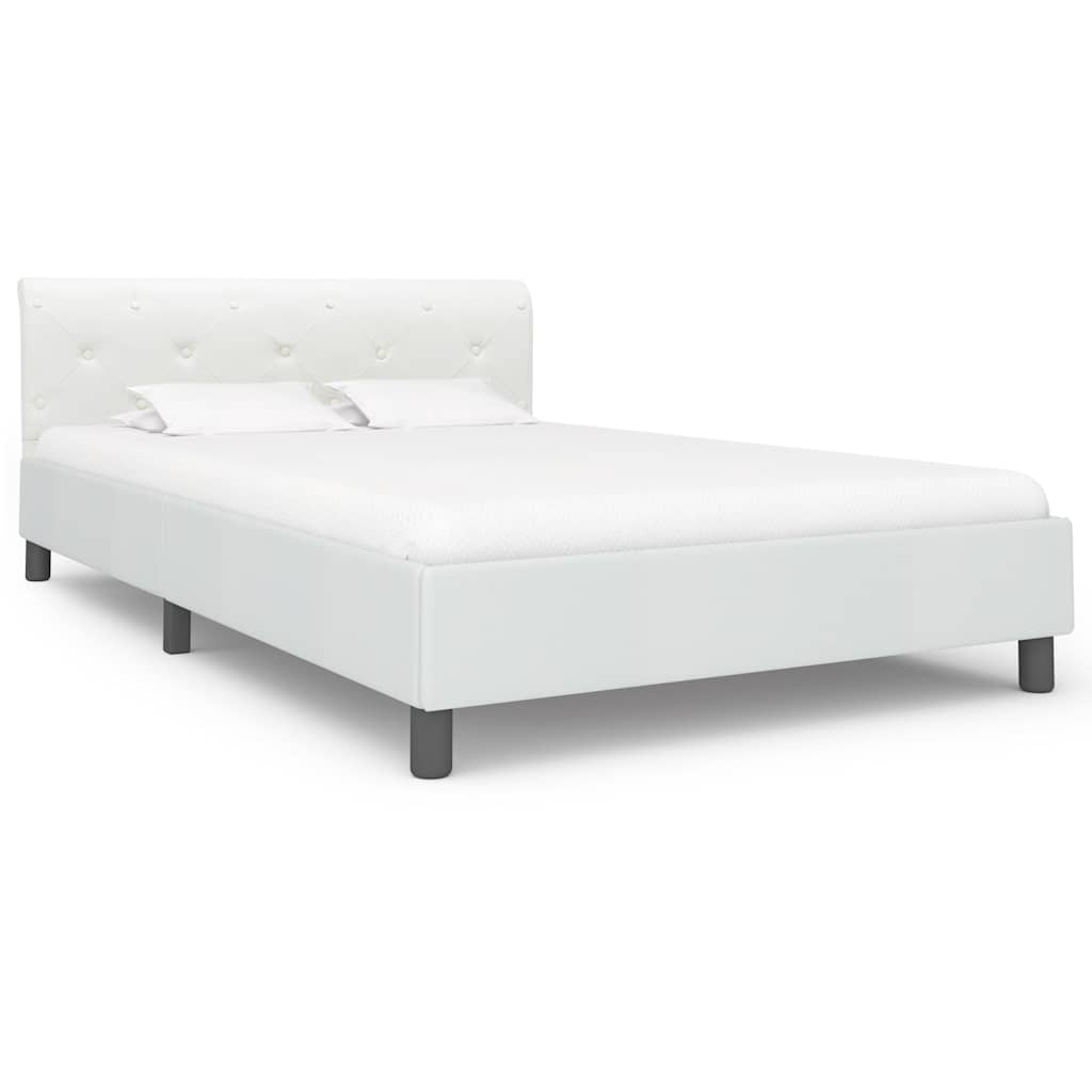Vidaxl bedframe kunstleer wit 140x200 cm