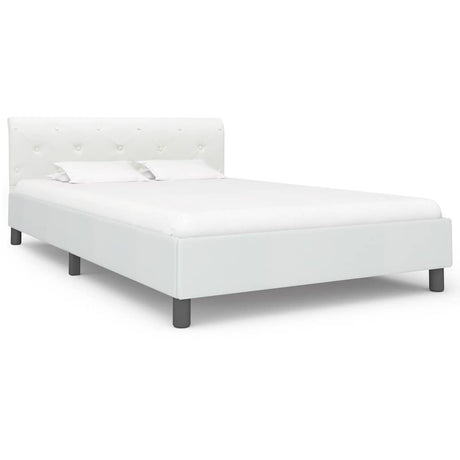 Vidaxl bedframe kunstleer wit 140x200 cm