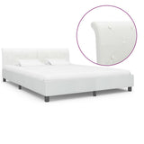 Vidaxl bedframe kunstleer wit 160x200 cm