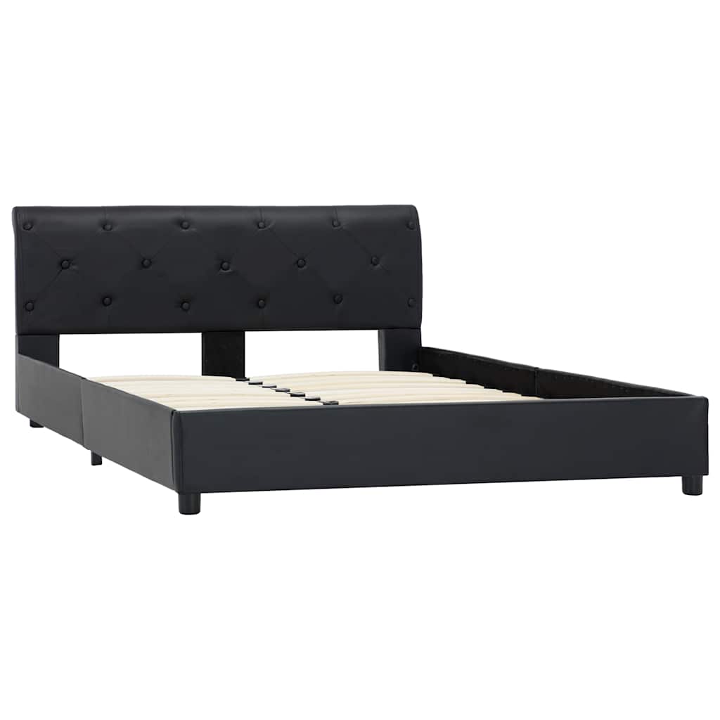 Vidaxl bedframe kunstleer zwart 120x200 cm