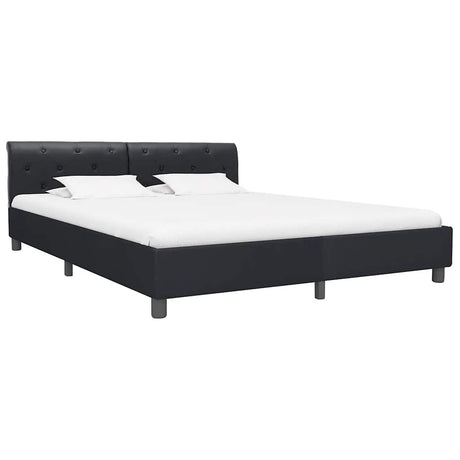 Vidaxl bedframe kunstleer zwart 160x200 cm