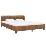 Vidaxl bedframe kunstsuède bruin 160x200 cm