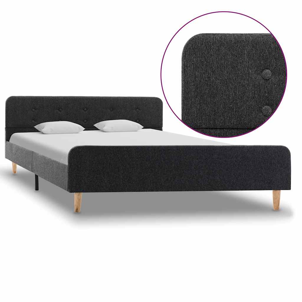 Vidaxl bedframe jute donkergrijs 160x200 cm