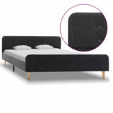 Vidaxl bedframe jute donkergrijs 160x200 cm
