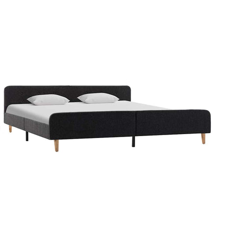 Vidaxl bedframe jute donkergrijs 180x200 cm