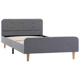 Vidaxl bedframe stof lichtgrijs 100x200 cm