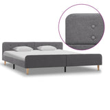Vidaxl bedframe stof lichtgrijs 180x200 cm