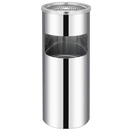 Vidaxl Aschenbecher Trash Hotel 30 l Edelstahl