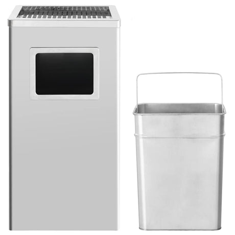 Vidaxl Aschenbecher Trash Hotel 45 L Edelstahl