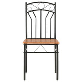 Vidaxl eetkamerstoelen 4 st mdf bruin