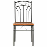 Vidaxl eetkamerstoelen 2 st mdf bruin