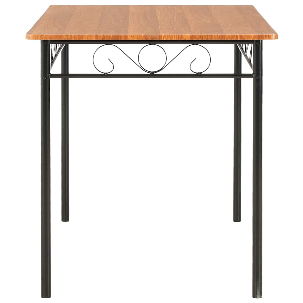 Vidaxl eettafel 120x70x75 cm mdf bruin