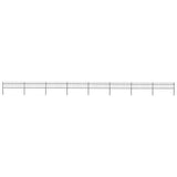 Vidaxl Gartenzaun mit Speeren Top 13,6x0,6 M Stahl Schwarz