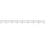 Vidaxl Gartenzaun mit Speerentop 13,6x0,8 m Stahl schwarz