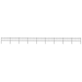 Vidaxl Gartenzaun mit Spears Top 15,3x0,8 m Stahl schwarz