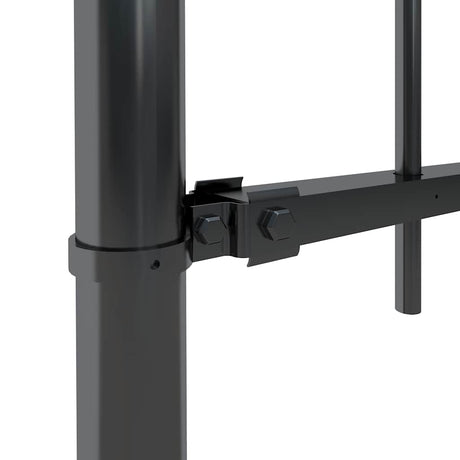 VidaXL Gartenzaun mit Speerspitze Stahl 359x100 cm schwarz