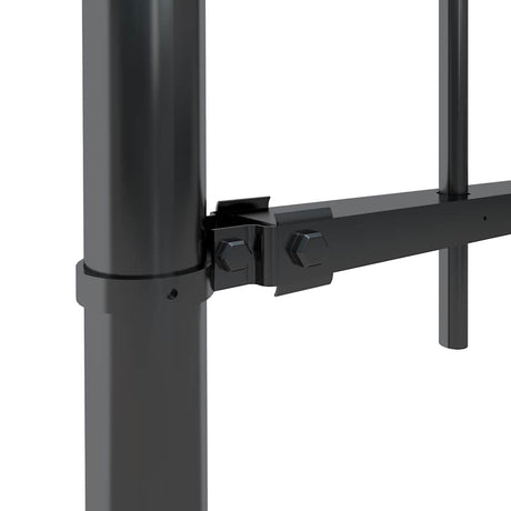 Vidaxxl Gartenzaun mit Speerspitze Stahl 359x150 cm schwarz