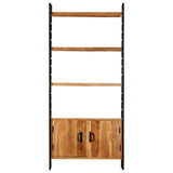 Vidaxl boekenkast met 4 schappen 80x30x180 cm massief acaciahout