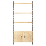 Vidaxl boekenkast met 4 schappen 80x30x180 cm massief mangohout