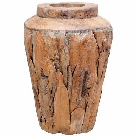 Vidaxx Dekovase 40x60 cm aus massivem Teakholz