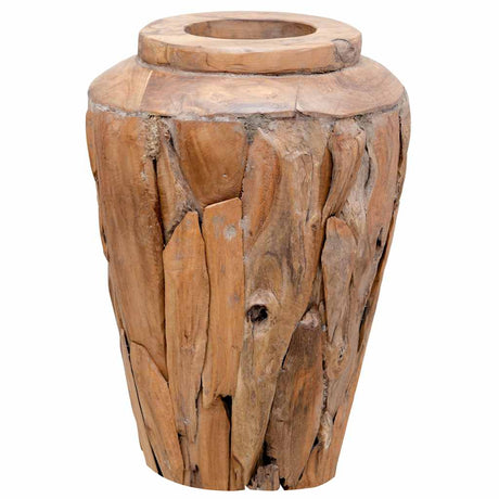 Vidaxx Dekovase 40x60 cm aus massivem Teakholz
