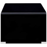 Vidaxl salontafel 98x45x31 cm gehard glas zwart