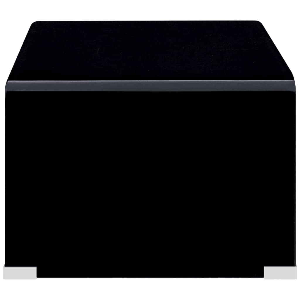 Vidaxl salontafel 98x45x31 cm gehard glas zwart