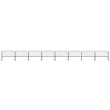 Vidaxl Gartenzaun mit Speerendop (1,25-1,5) x13,6 m Stahlschwarz