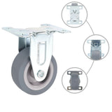 VidaXL 8 Stück Räder fest 50 mm