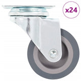 Vidaxl 24 st zwenkwielen 50 mm