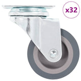 Vidaxl 32 st zwenkwielen 50 mm