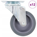 Vidaxl 12 st zwenkwielen 75 mm