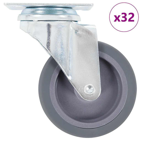 Vidaxl 32 st zwenkwielen 75 mm