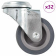 Vidaxl 32 st zwenkwielen met boutgaten 50 mm