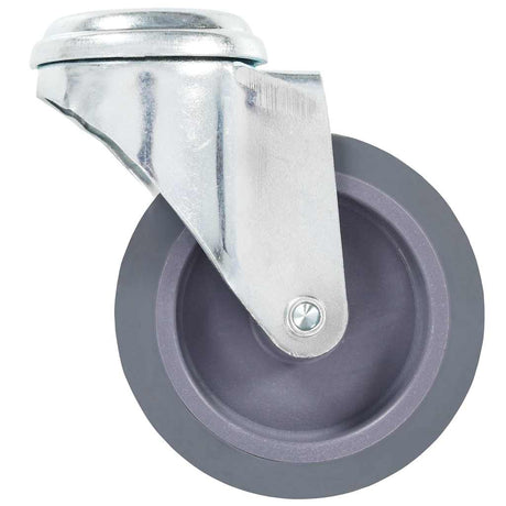 Vidaxl 8 st zwenkwielen met boutgaten 75 mm