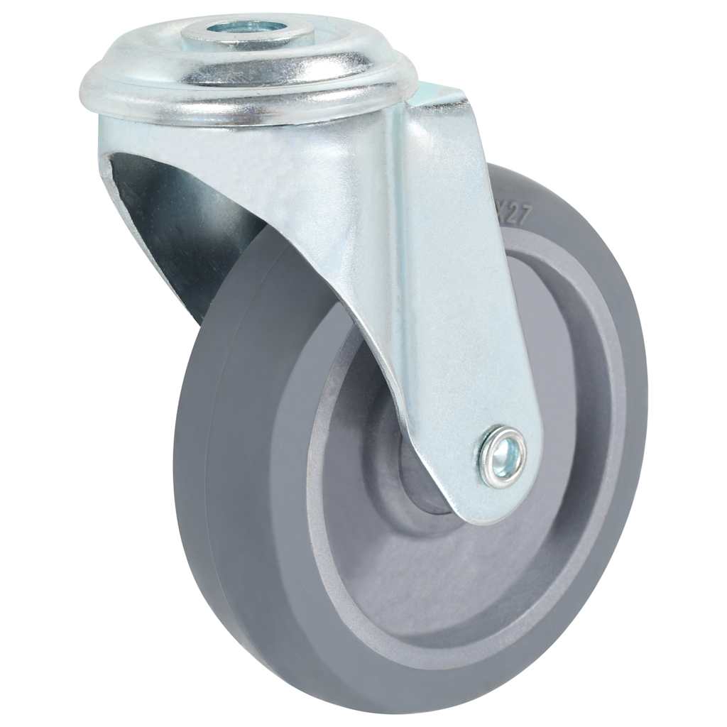 Vidaxl 8 st zwenkwielen met boutgaten 100 mm