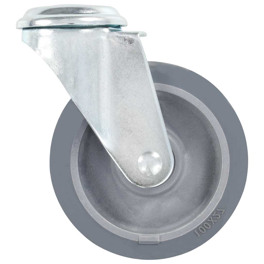 Vidaxl 12 st zwenkwielen met boutgaten 100 mm