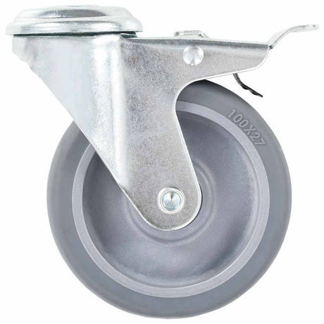 Vidaxl 8 Stück Lenkrollen mit Bolzenlöchern 100 mm