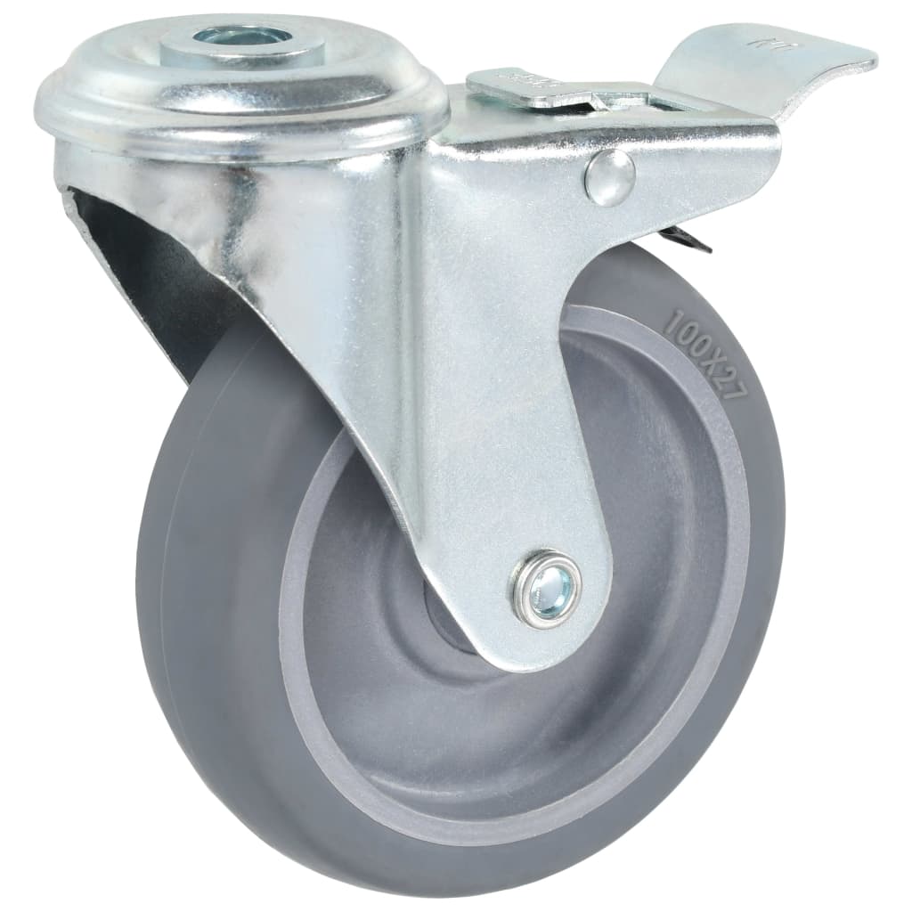 VidaXL 32 Stück Lenkrollen mit Bolzenlöchern 100 mm