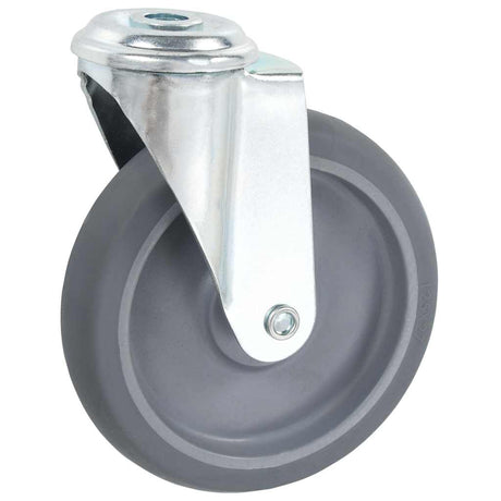 Vidaxl 24 st zwenkwielen met boutgaten 125 mm