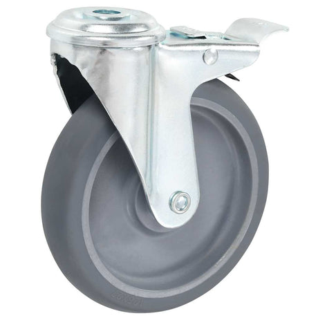 Vidaxl 8 st zwenkwielen met boutgaten 125 mm
